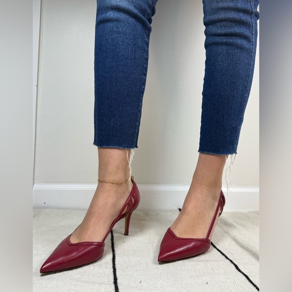RED Sarah Jessica Parker stiletto Toe Heel - Picture 1 of 6